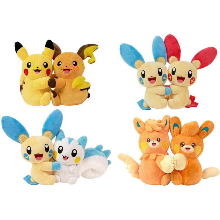 Pokémon TCG: Cheek-Nuzzling Plush Toy & Card Display Gift Set (Electric Plush Box)